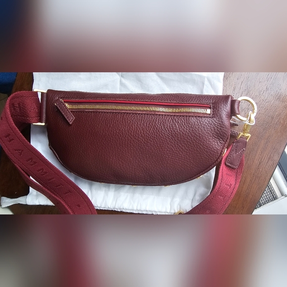 Hammitt Charles Crossbody med Cherrywood Pebble/Brushed Gold - Picture 9 of 10